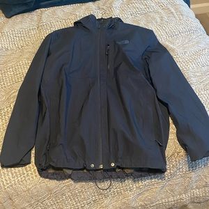 Navy North Face Rain Coat Wind Breaker